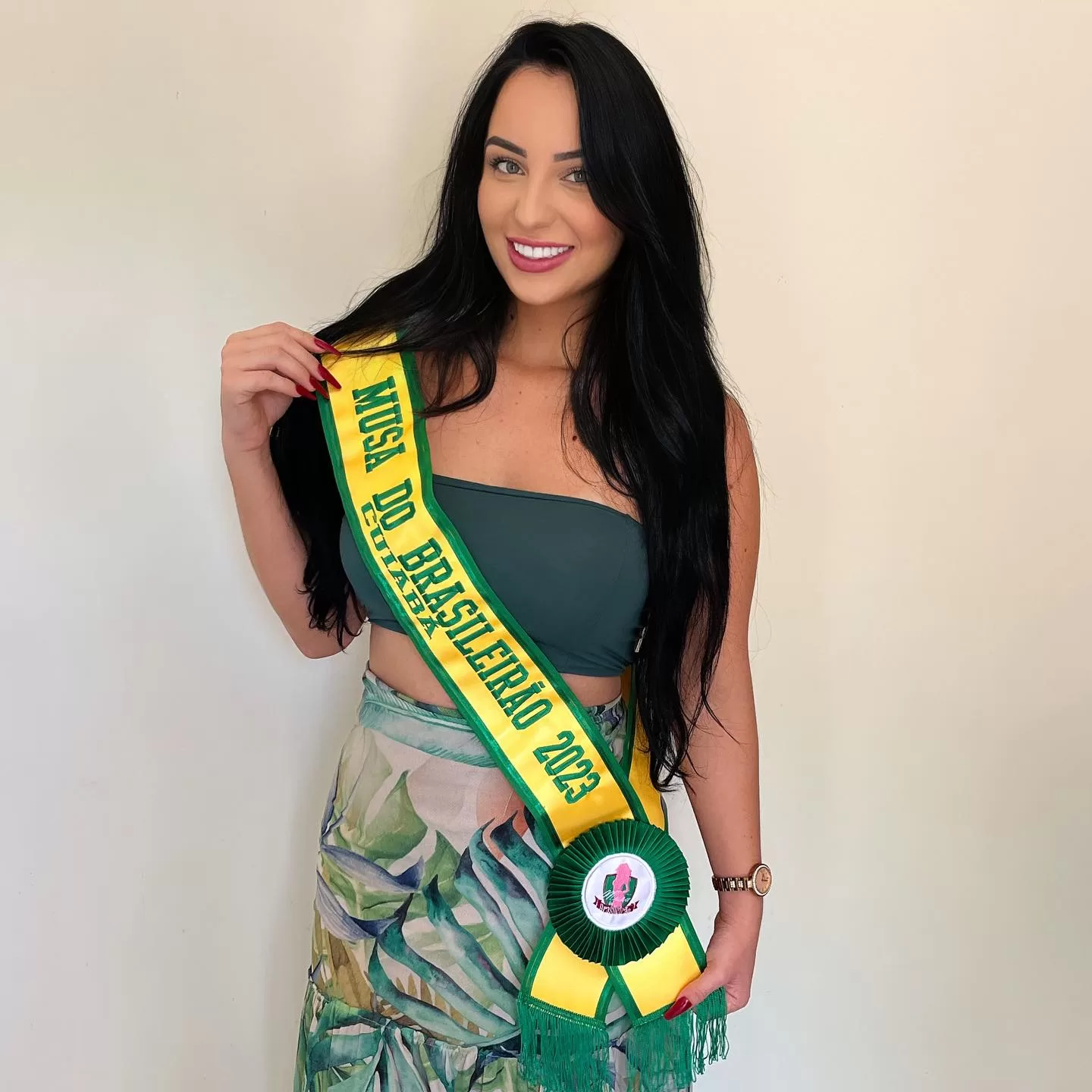 Gabriela Zillmer flaunts the title of Cuiabá’s Muse ahead of the upcoming stage of Musa do Brasileirão