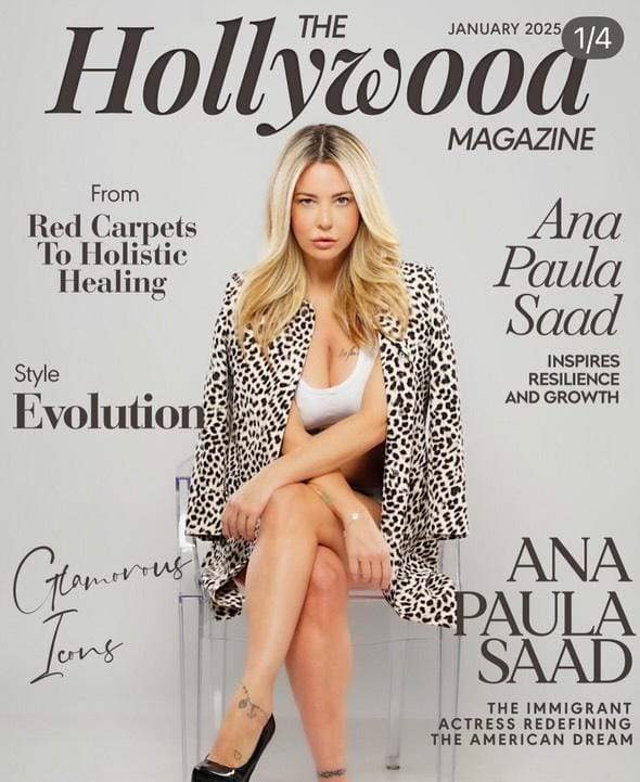 Ana Paula Saad graces the cover of The Hollywood Magazine